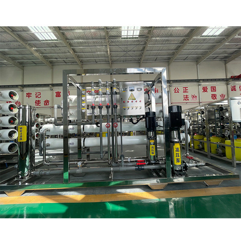 380V/1.5Kw 이중 처리 역오스모시스 10 톤 물 수정 플랜트