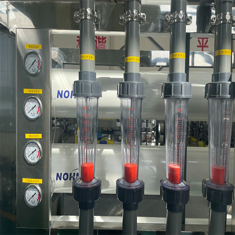 380V/1.5Kw 이중 처리 역오스모시스 10 톤 물 수정 플랜트