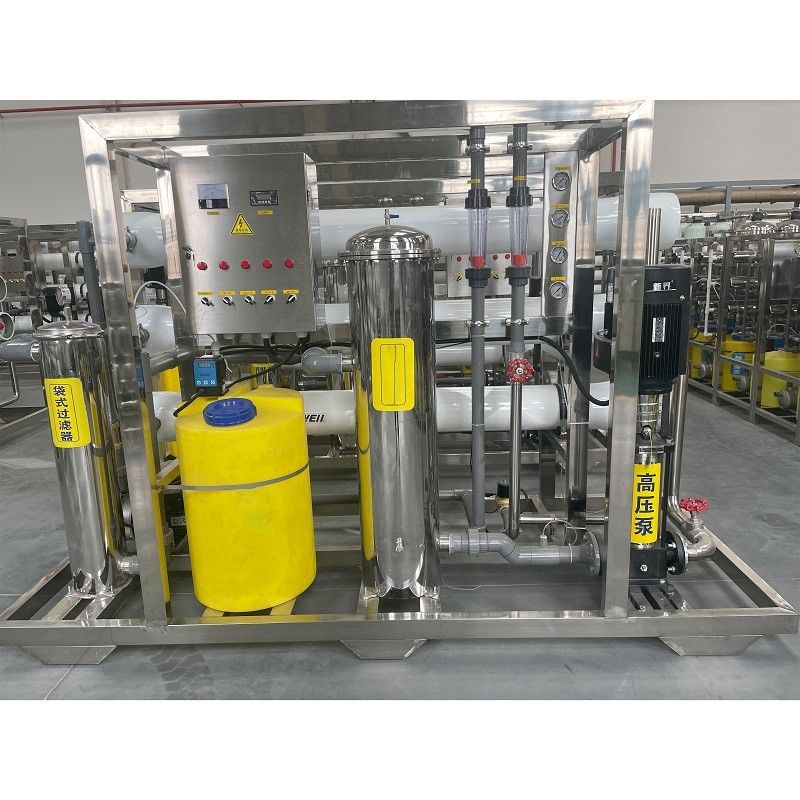 오토 PLC 6m3 / 시간 산업 RO 물 필터 청정 시스템