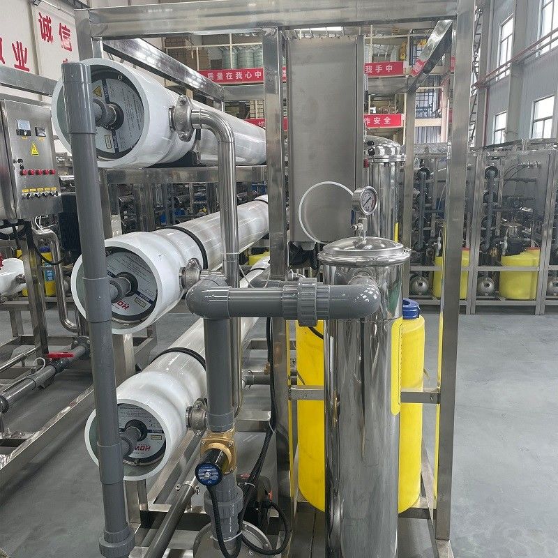 오토 PLC 6m3 / 시간 산업 RO 물 필터 청정 시스템