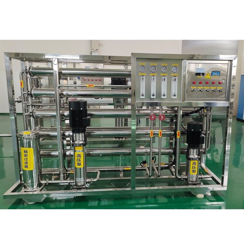 10-40C 물 온도 2TPH 2 단계 RO 처리와 함께 물 정화 장비