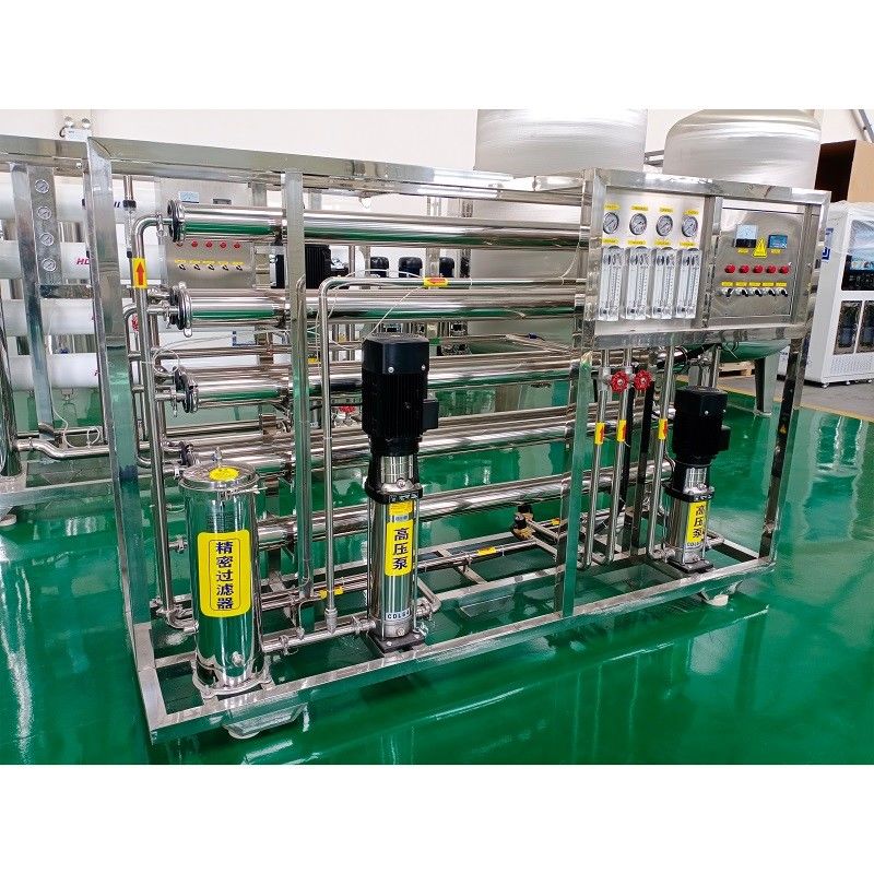 10-40C 물 온도 2TPH 2 단계 RO 처리와 함께 물 정화 장비