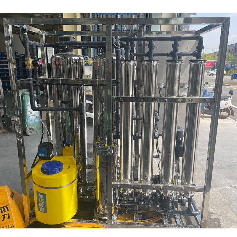1.5Kw 380V 물 정화용 2단계 산업용 RO 물 필터링 장비