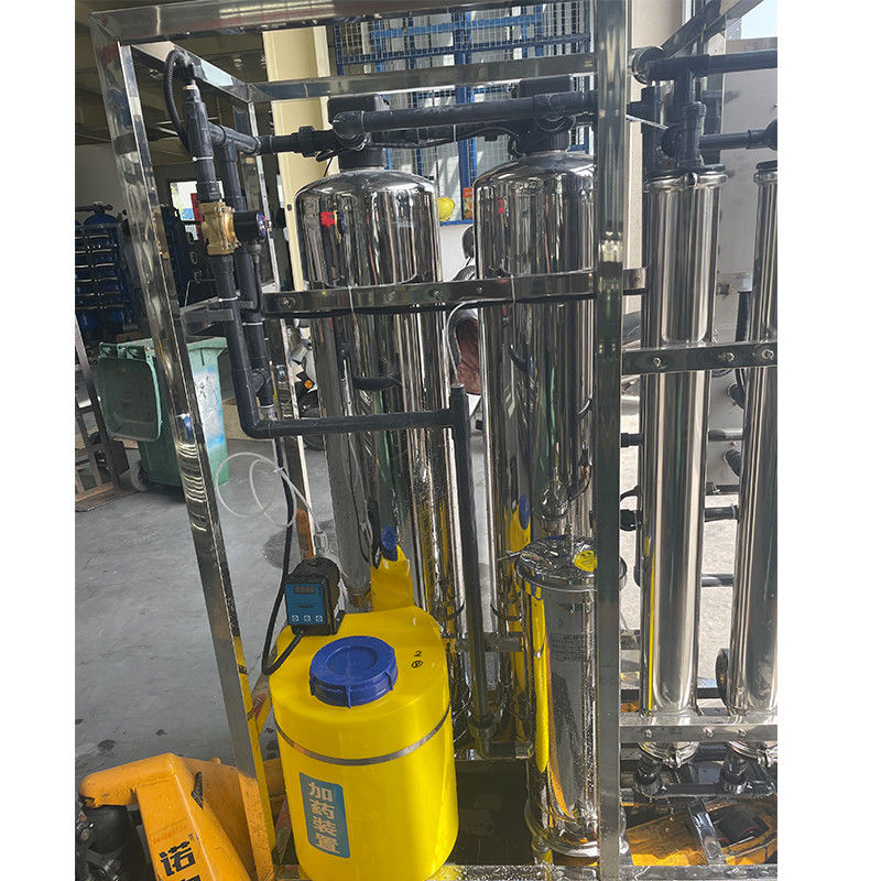 1.5Kw 380V 물 정화용 2단계 산업용 RO 물 필터링 장비