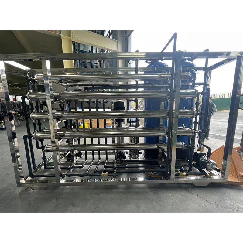 2T/H 380V/1.5Kw 펌프 코어 구성 요소와 함께 산업 RO 물 정화 장비